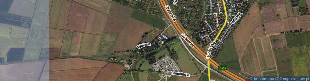 Zdjęcie satelitarne Wałowa ul.